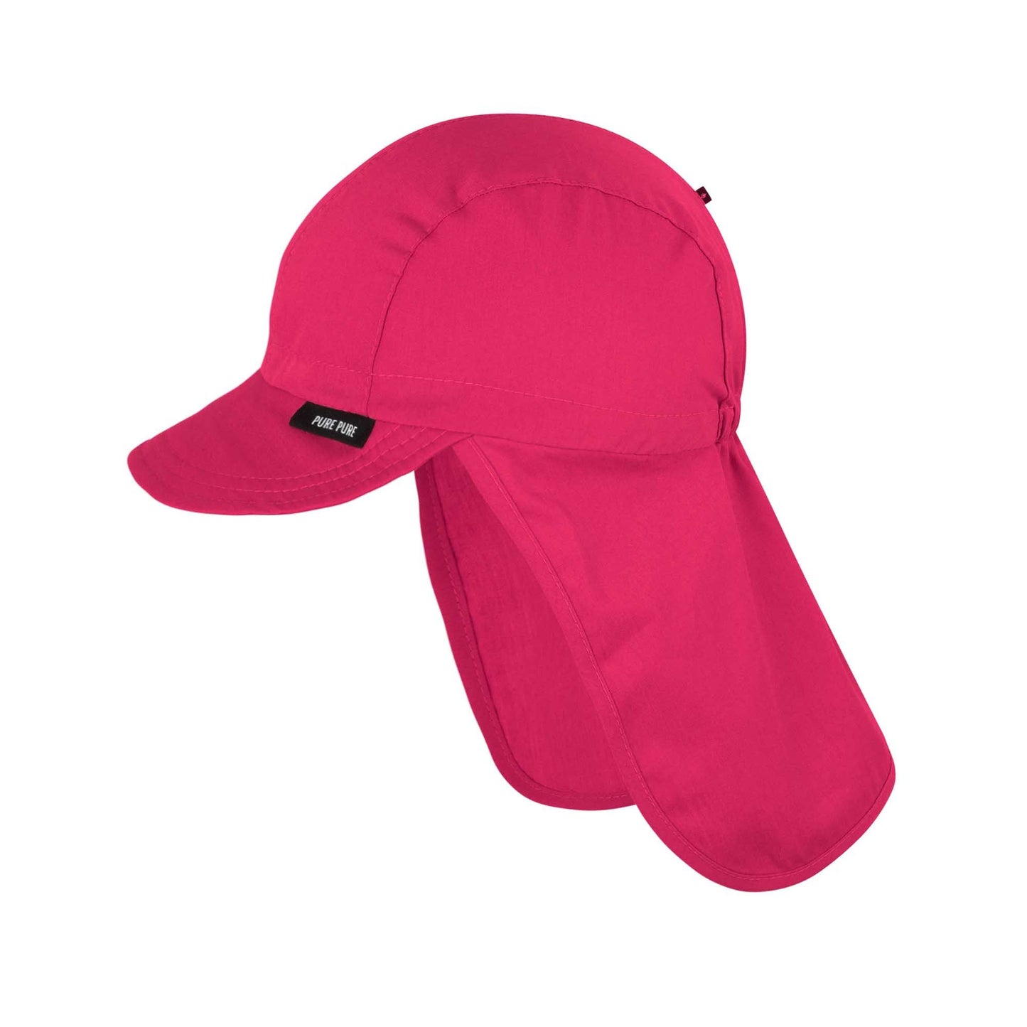 PurePure Sonnenhut mit Nackenschutz und UV-Schutz, Magenta