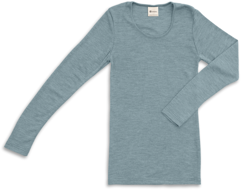 Engel Natur Damen Langarmshirt W/S, Bergblau