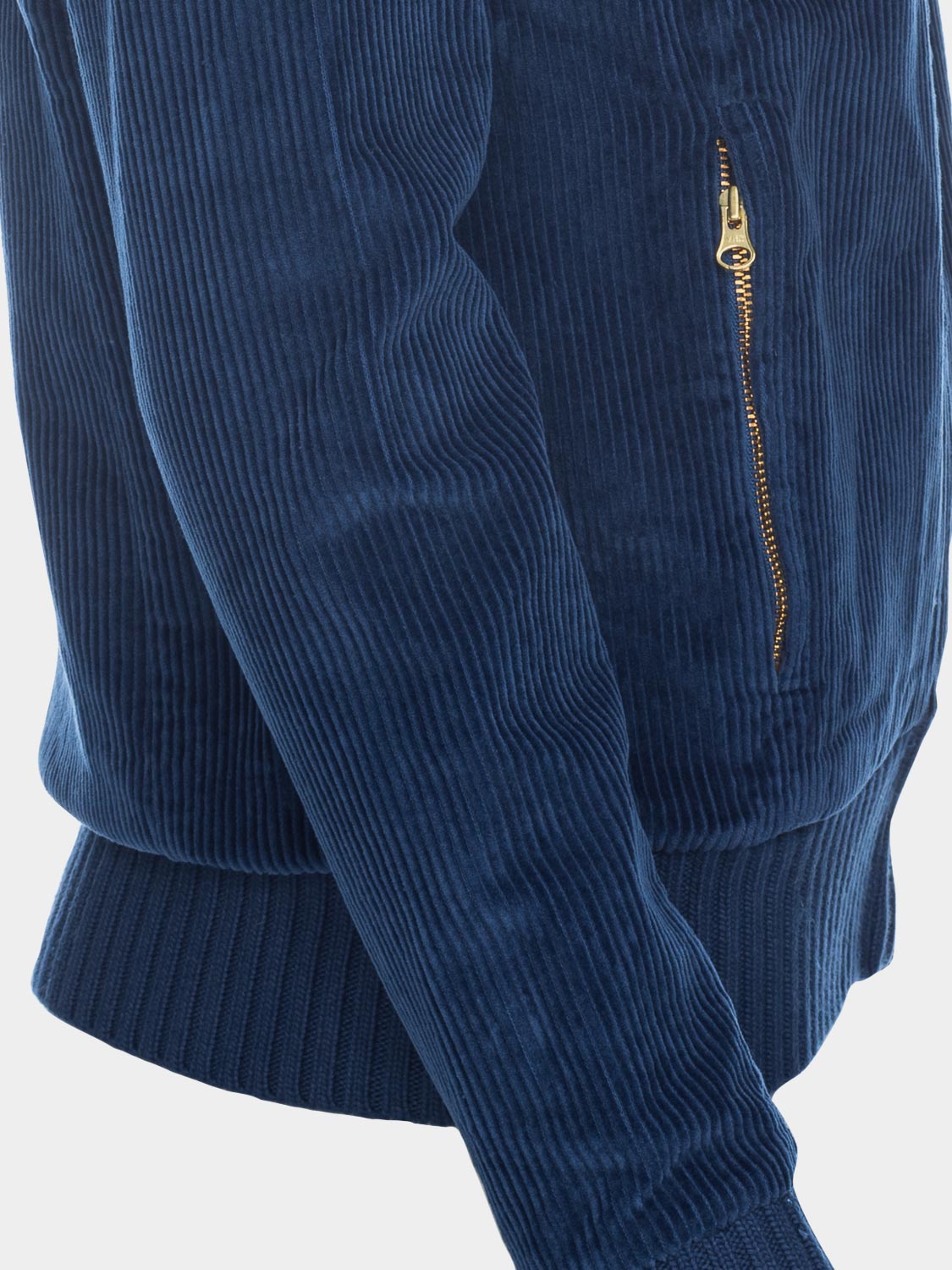 Ato Berlin Damen Breitcordjacke Bebe, Dunkelblau