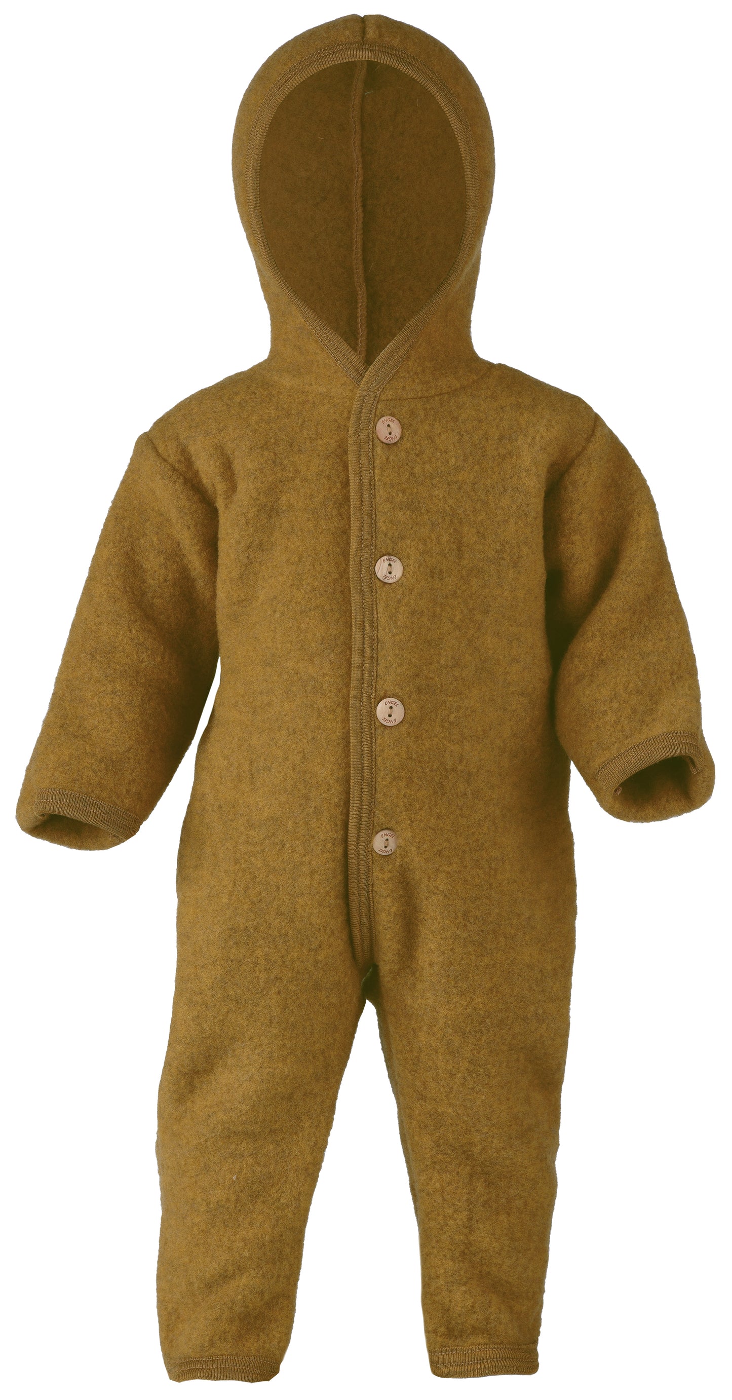 Engel Natur Baby-Overall Wollfleece, Safran melange