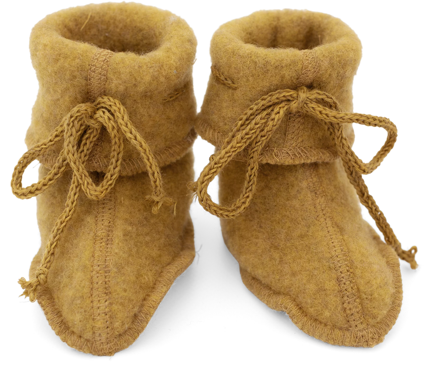 Engel Natur Baby-Schühchen Wollfleece, Safran