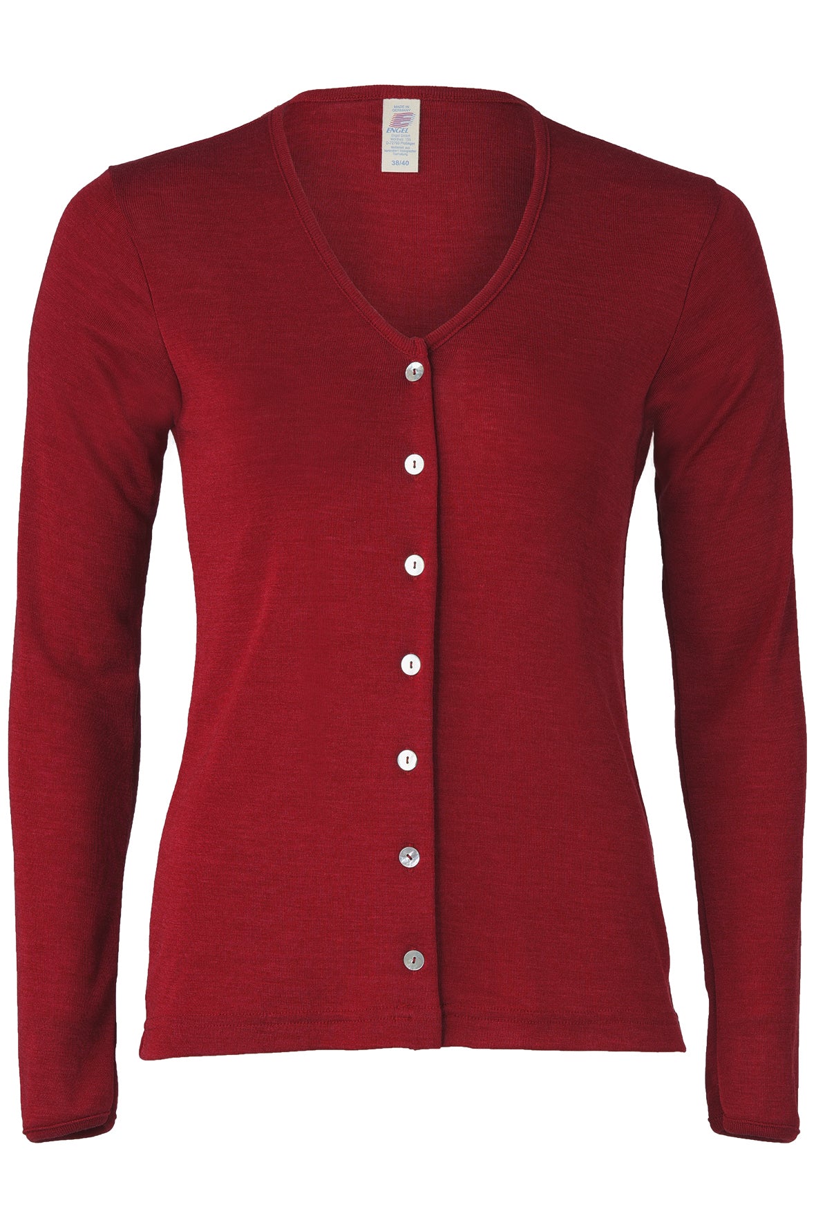 Engel Natur Damen Cardigan Wolle/Seide, Malve