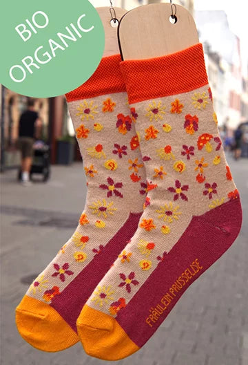 Bio Erwachsenen-Socken Flower Power