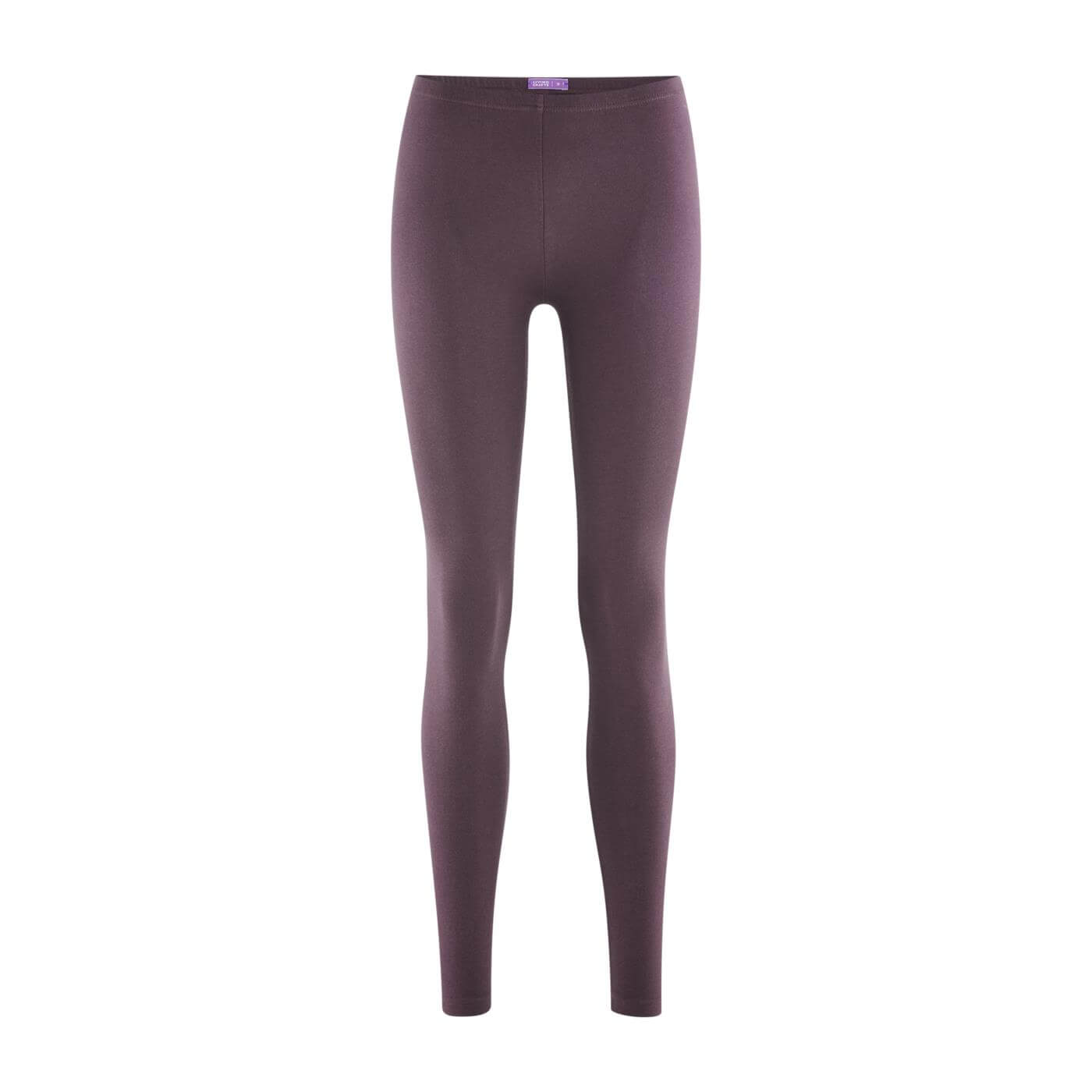 Living Crafts Damen Leggings Annedore lang, dark prune