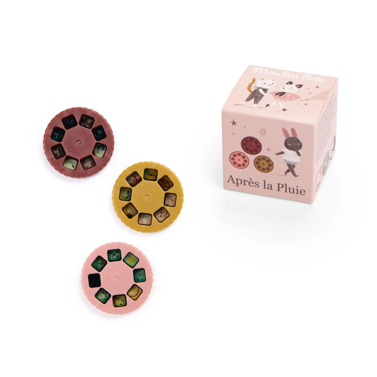 Moulin Roty 3er-Set Disketten f. Projektionsleuchte, Après la pluie