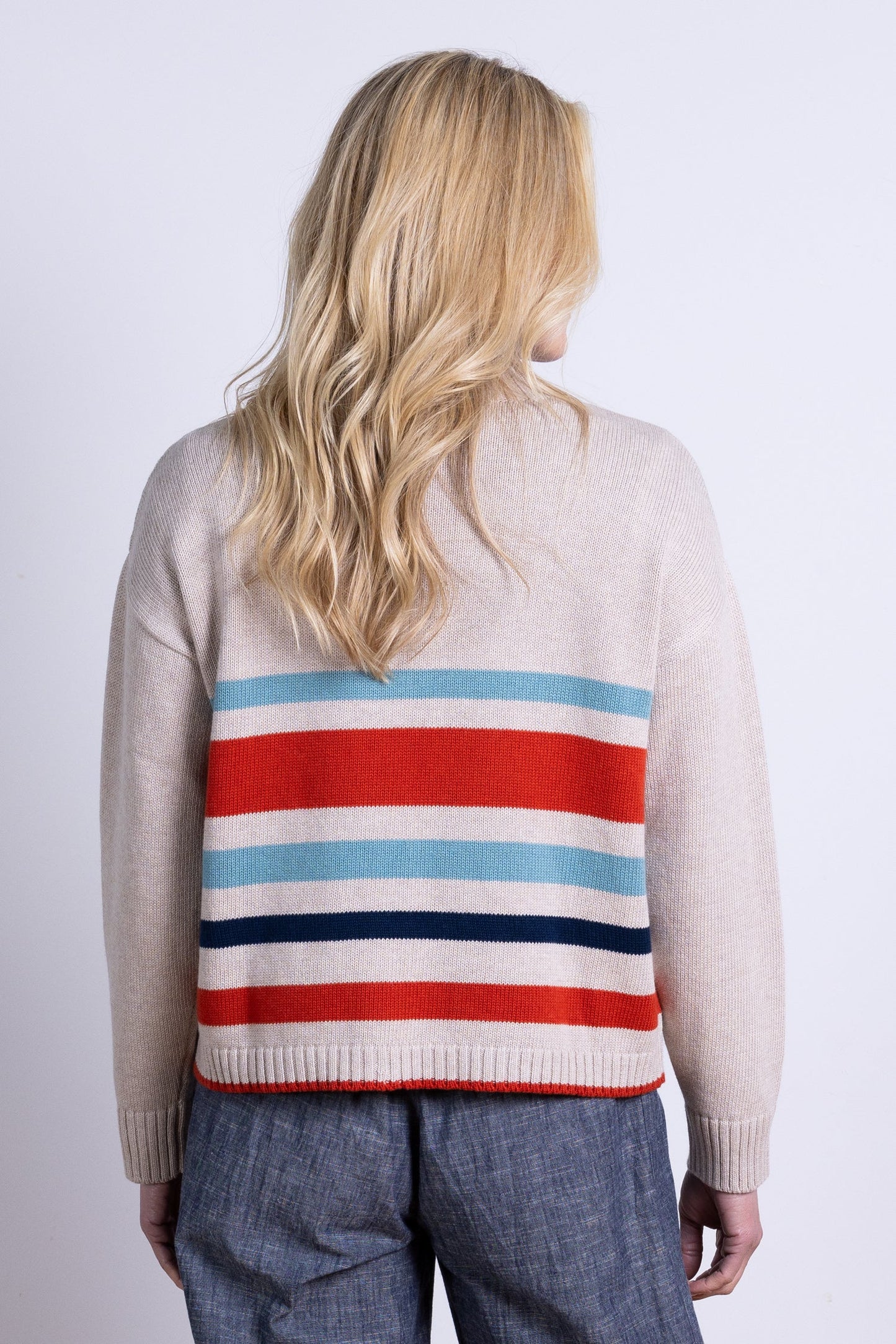 nomads Strickpulli Striped, Sand
