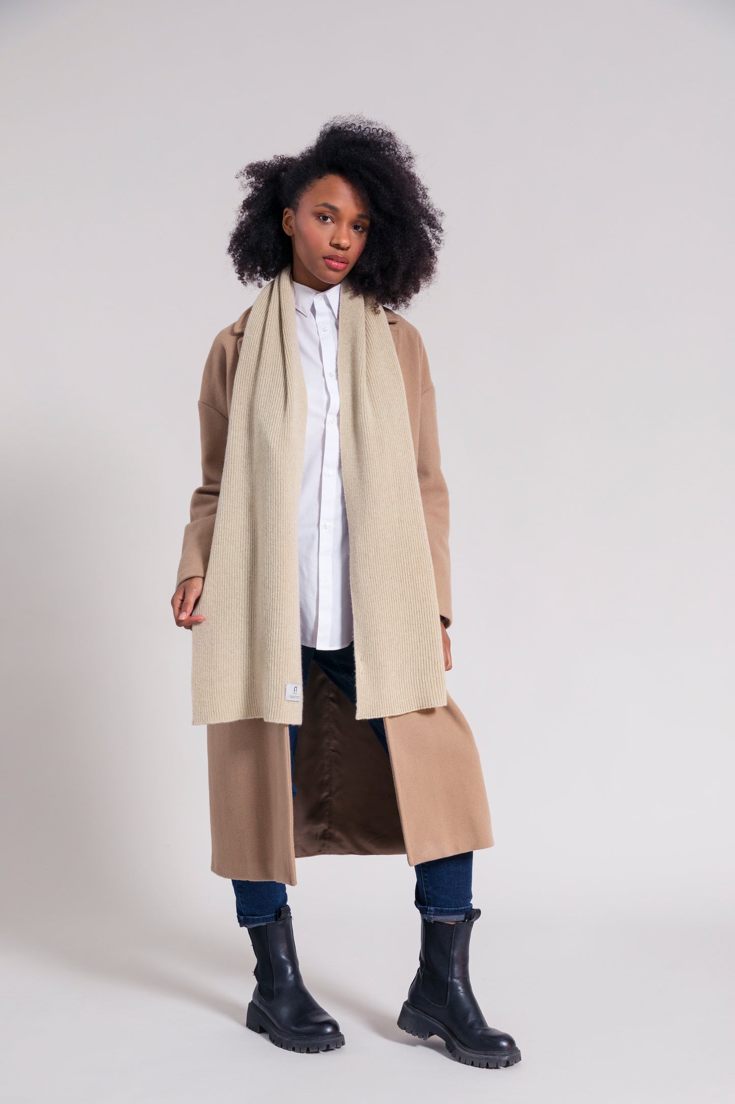 Rifo Erwachsenen-Schal Federico Cashmere (rec.), Beige Cantuccino