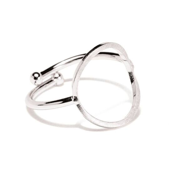 S. Engel Ring, Kreis, rhodiniert