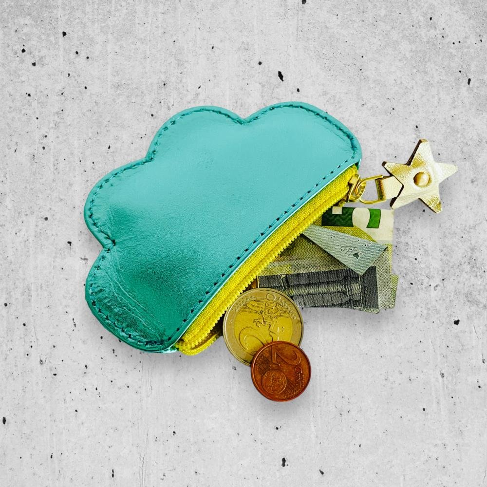 NOI Hamburg Münztäschchen Cloud, Smaragd