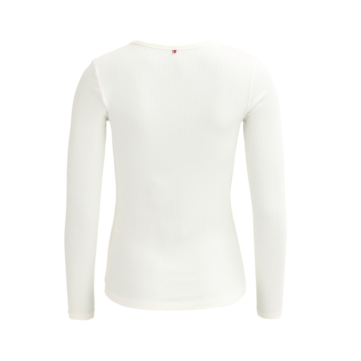 PWO Langarm-Rippshirt, weiß