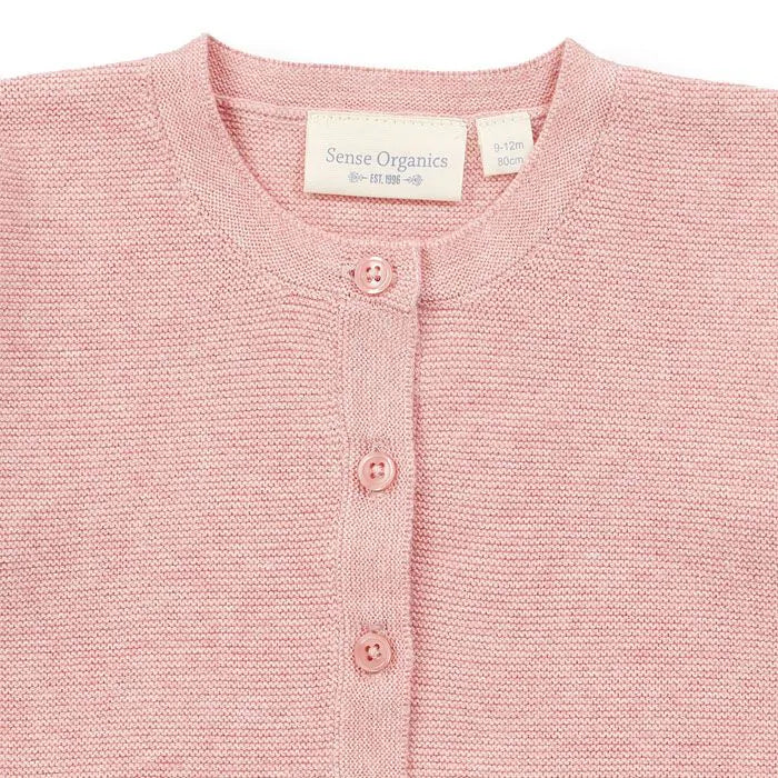 Sense Organics Baby-Cardigan, Rosa