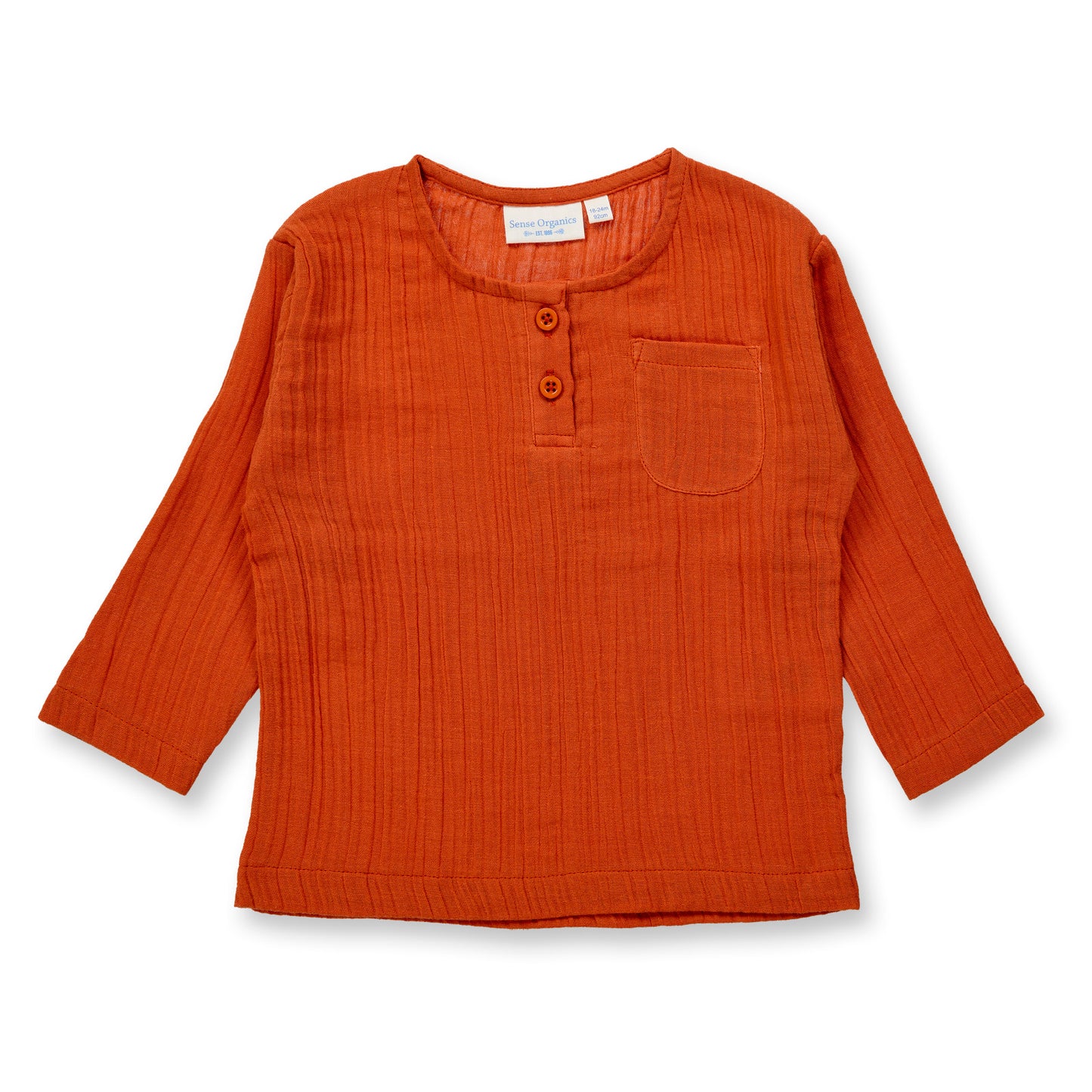 Sense Organics Plin Shirt, Rost