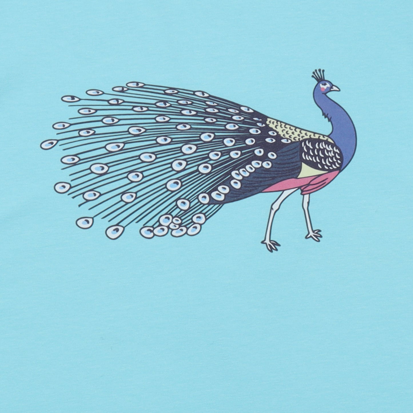 Walkiddy T-Shirt Peacock, Blau