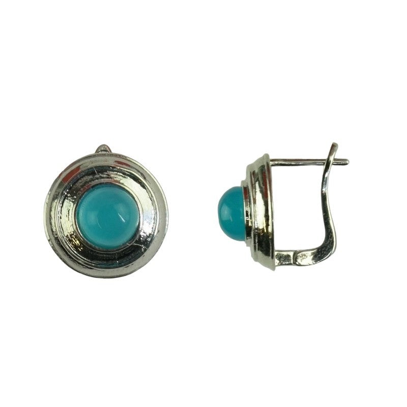 Urban Hippies Ohrringe Fibi rhodiniert, vivid blue