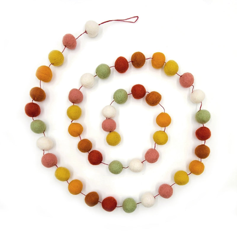 Filzkugelgirlande Wollfilz, Bollywood