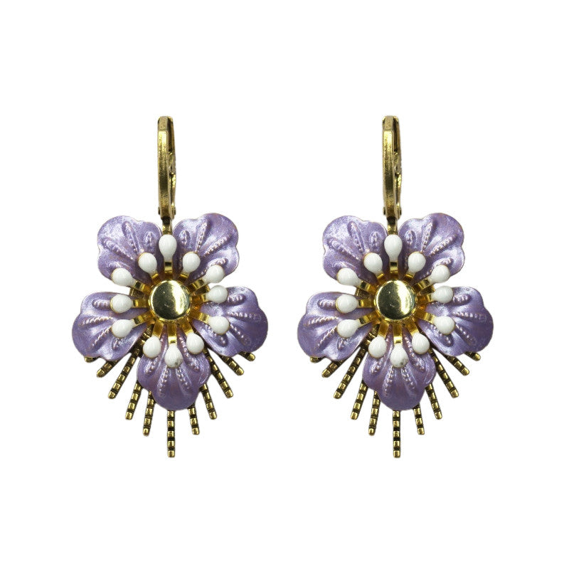 Urban Hippies Ohrringe Rajo, Lavender/Gold