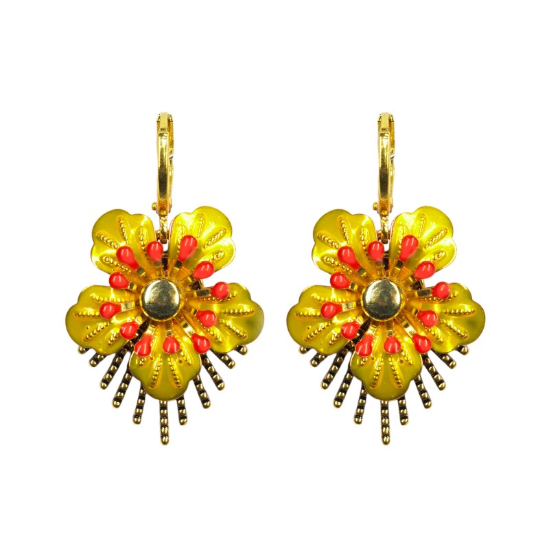 Urban Hippies Ohrringe Rajo, Very Yellow