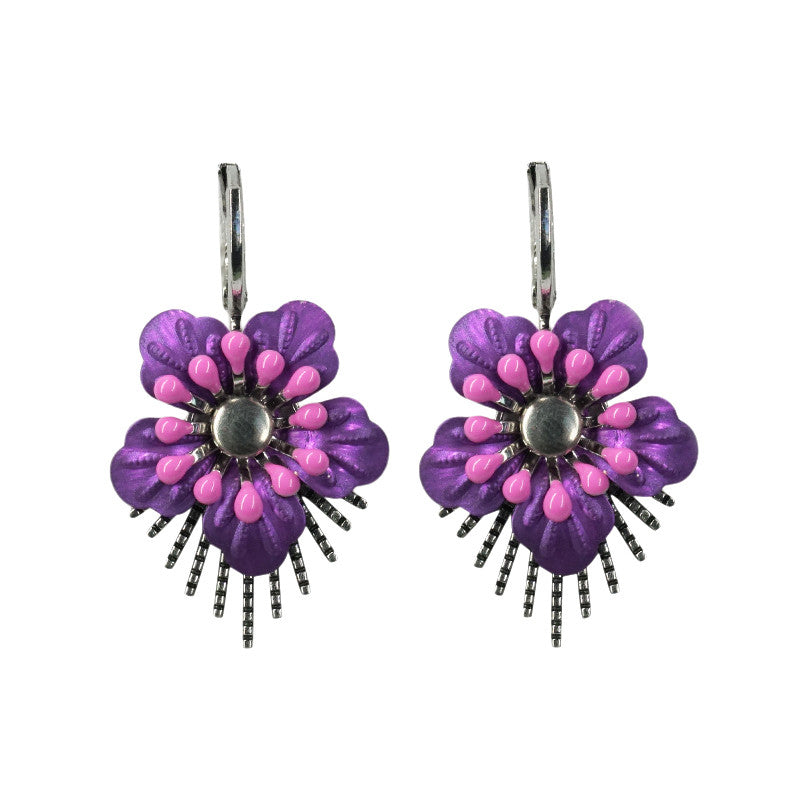 Urban Hippies Ohrringe Rajo, Violet/Pink