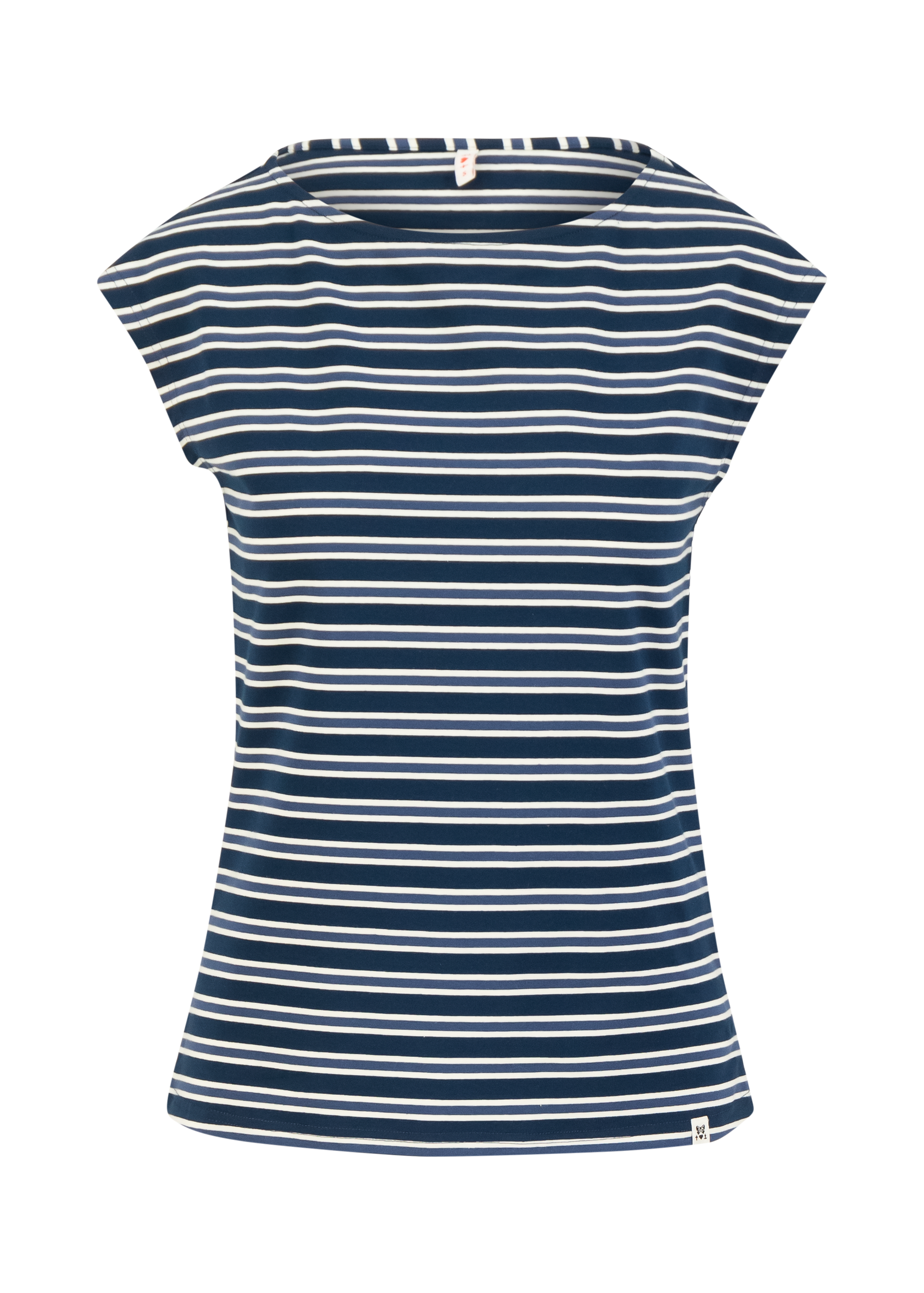 Blutsi Top Boxy Babe, stripes blue