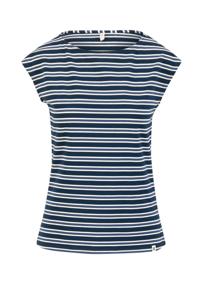 Blutsi Top Boxy Babe, stripes blue