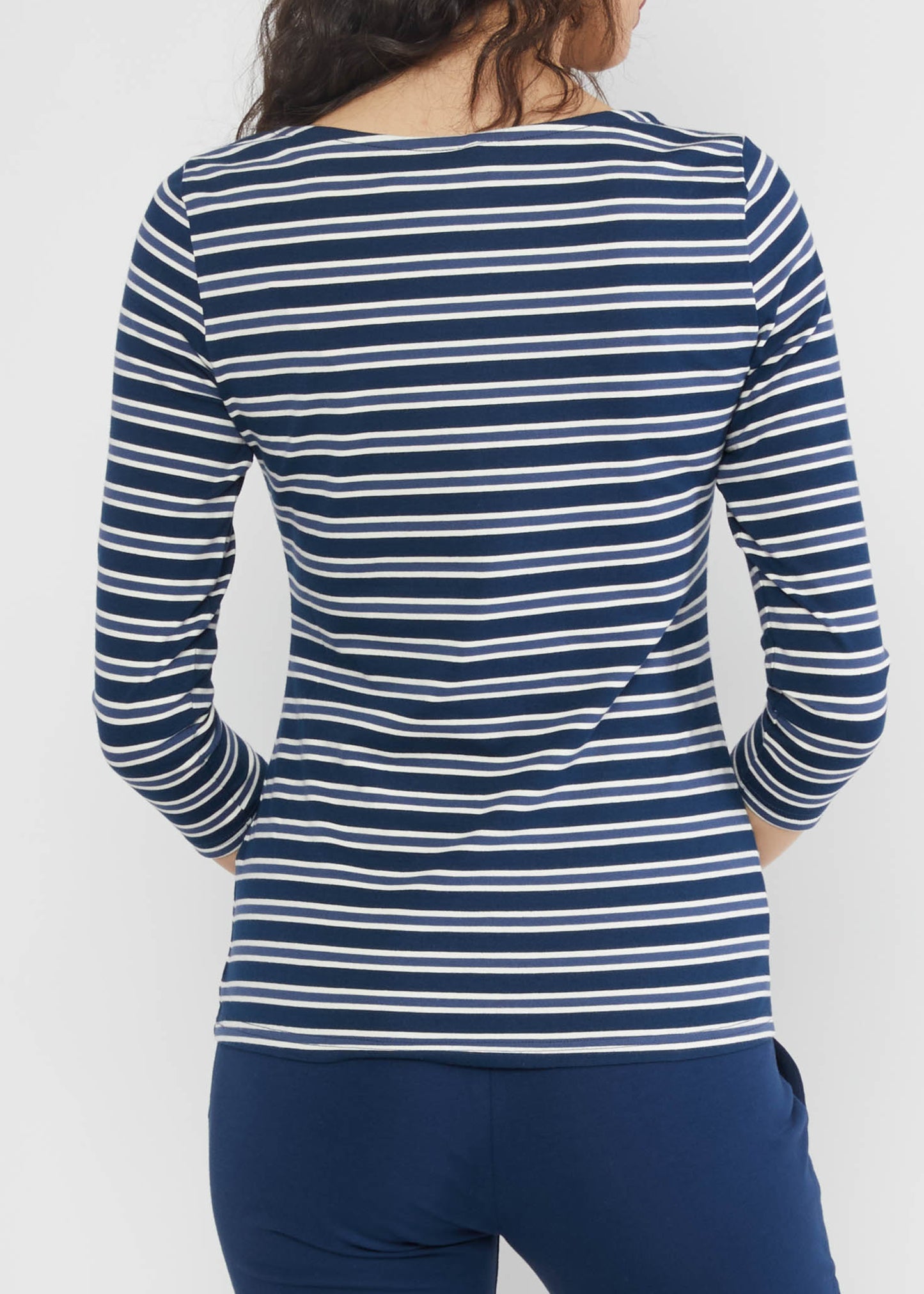 Blutsi Shirt Oh Marine, stripes blue
