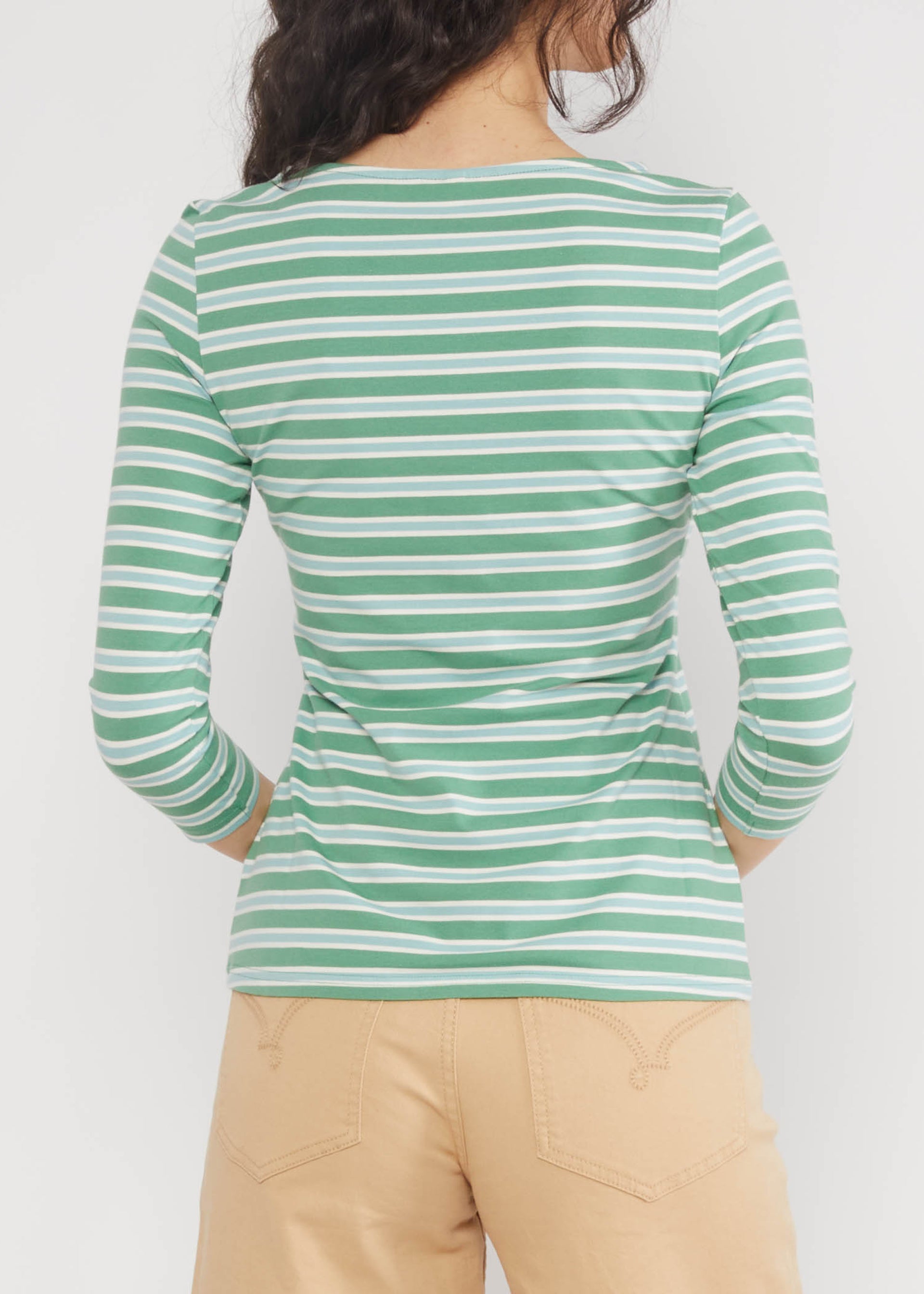 Blutsi Shirt Oh Marine, stripes green
