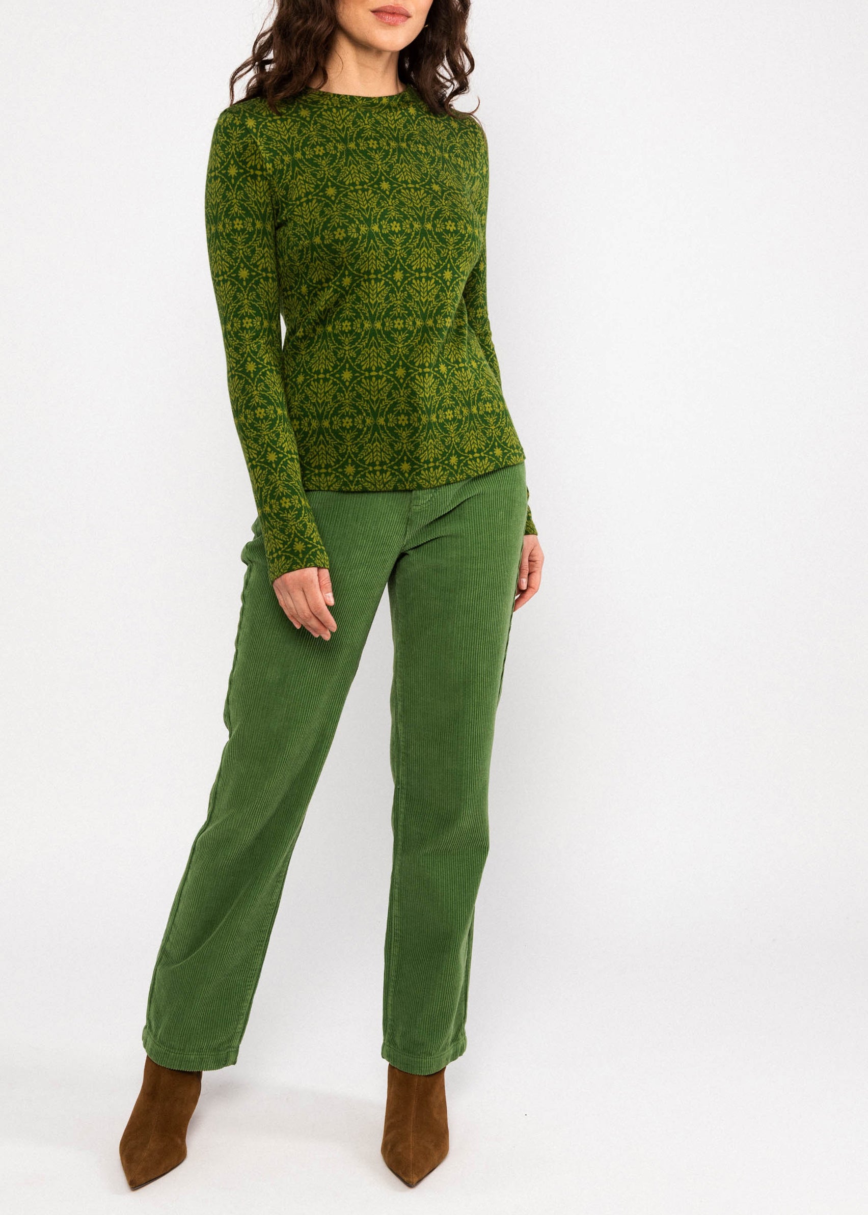 BG Strickoberteil Safe and Warm Turtle, green harvest thanks