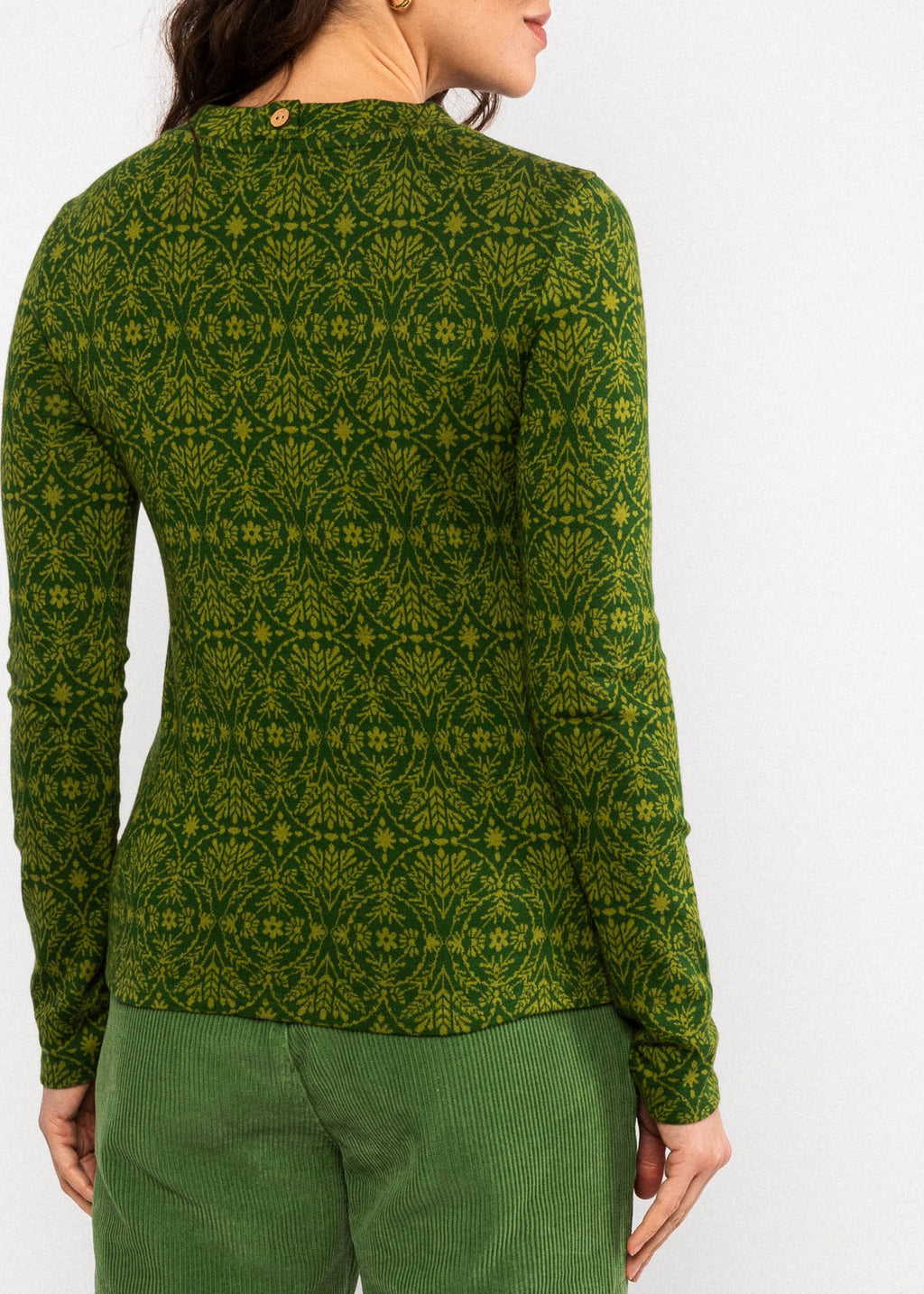 BG Strickoberteil Safe and Warm Turtle, green harvest thanks