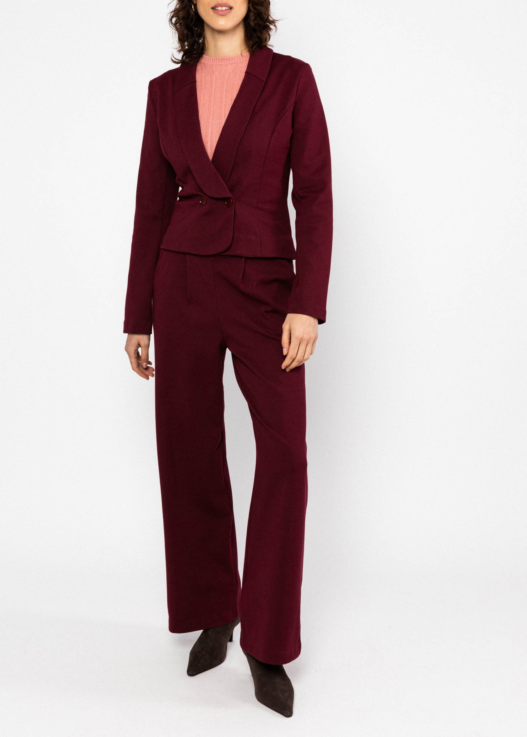 BG Blazer Tailored Threads, classy burgundy