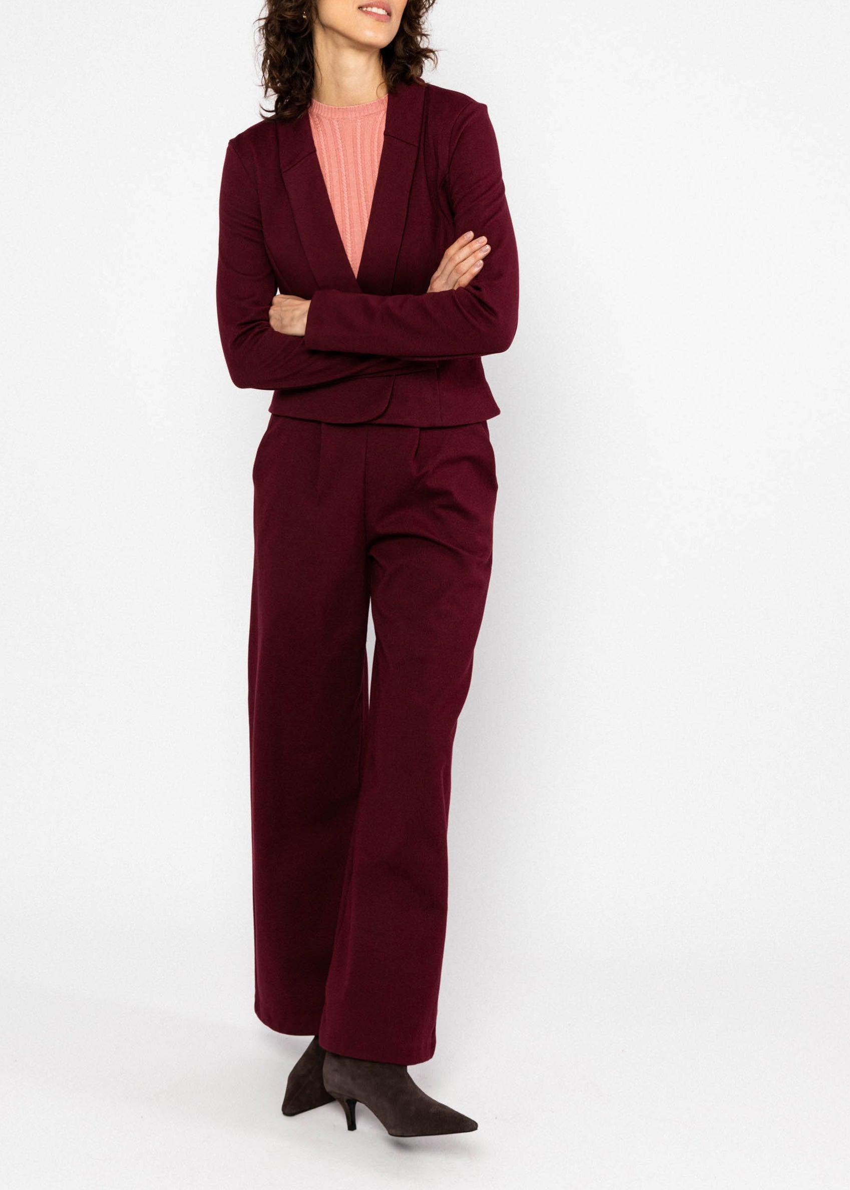 BG Hose Tailored Business, classy burgundy