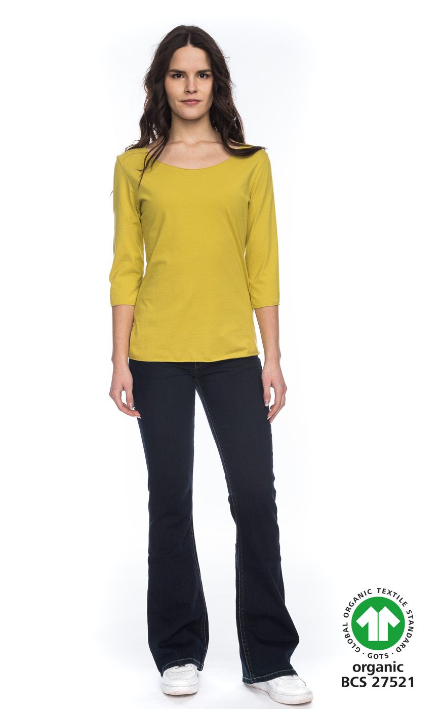 Ato Berlin Damen Shirt Caja, Olivoil