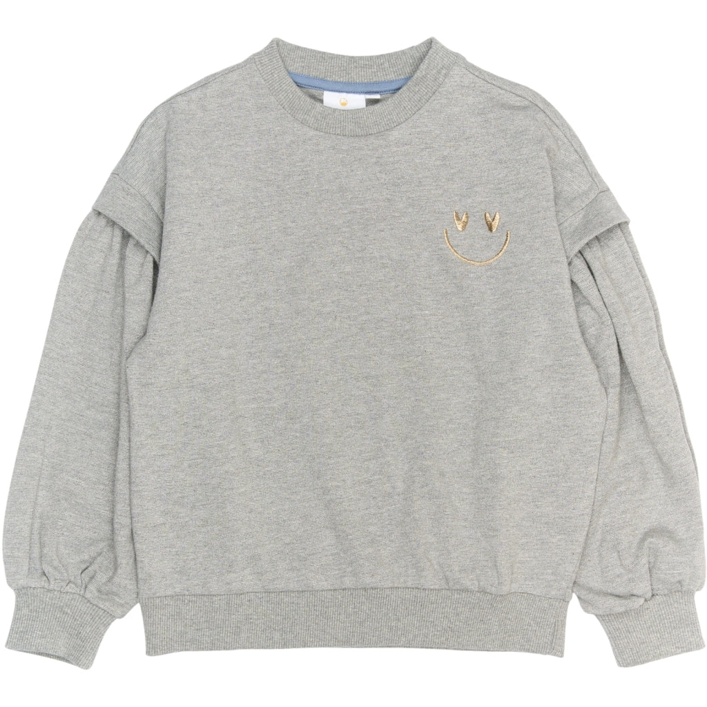 The New Renata Glitter Sweatshirt, Grey Melange