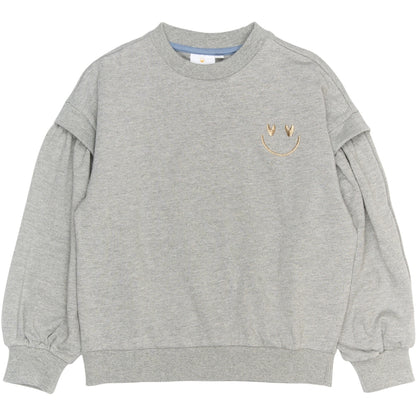 The New Renata Glitter Sweatshirt, Grey Melange