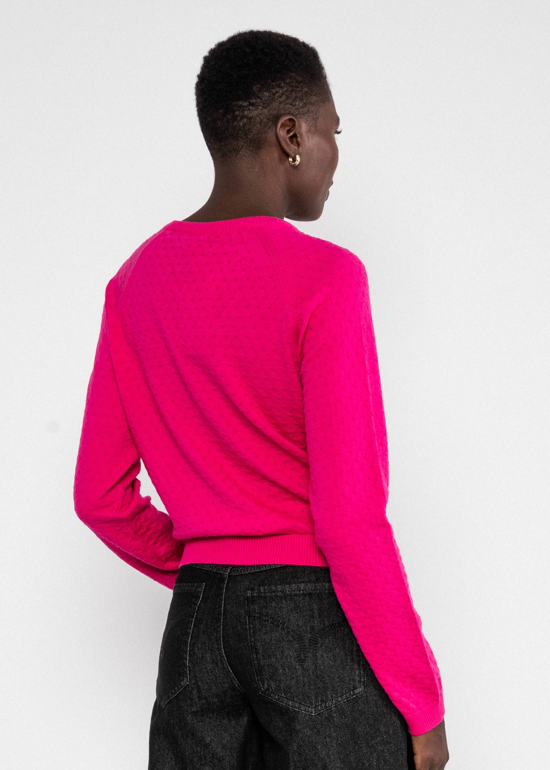 Blutsgeschwister Cardigan Sweet Knit, pink dragon fruit