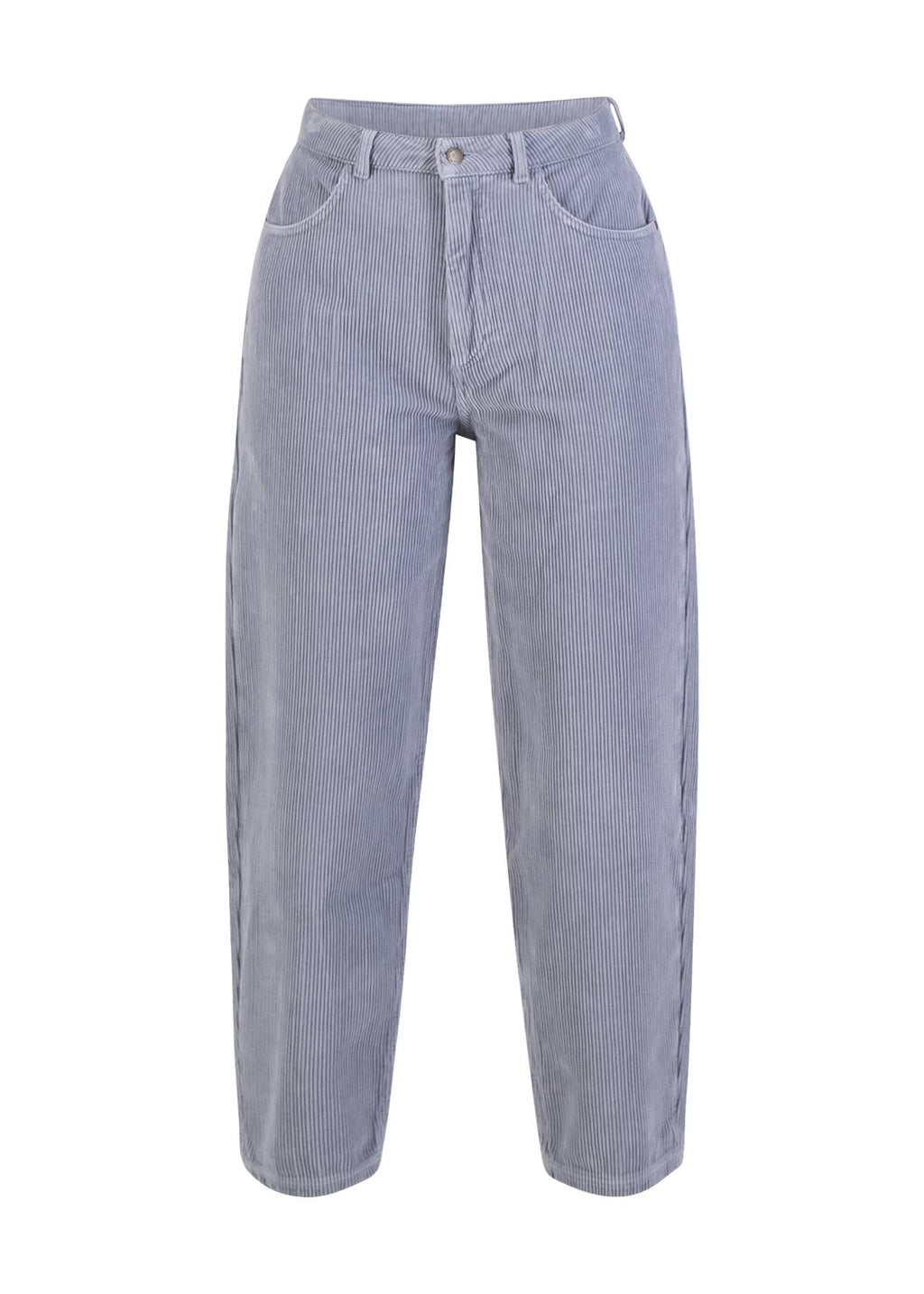 BG High-Waist-Cordhose Olotte, morning dawn blue