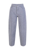 BG High-Waist-Cordhose Olotte, morning dawn blue