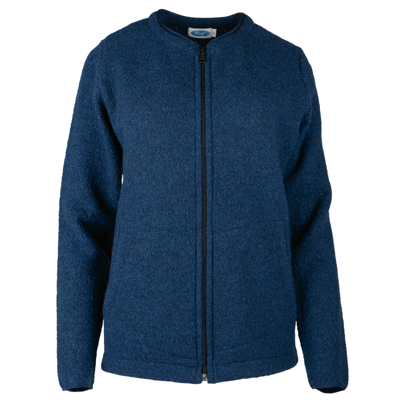 Reiff Damen Krepp-Jacke Nici, Wolle, Marine