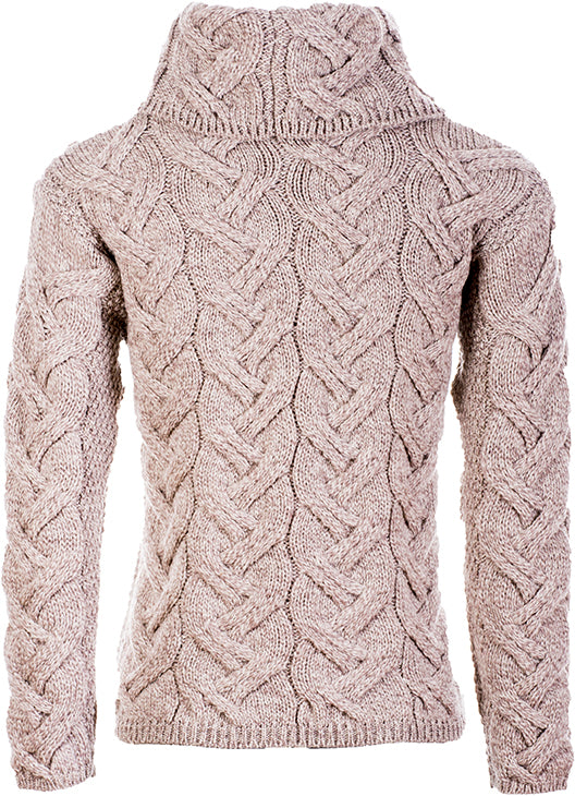 Rollkragenpulli Merino superweich, beige