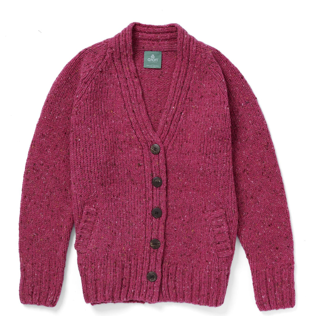 Wolljacke Donegal Tweed, Pink