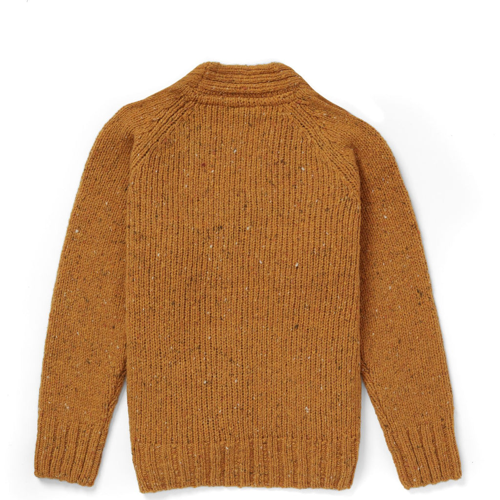 Wolljacke Donegal Tweed, Ocker