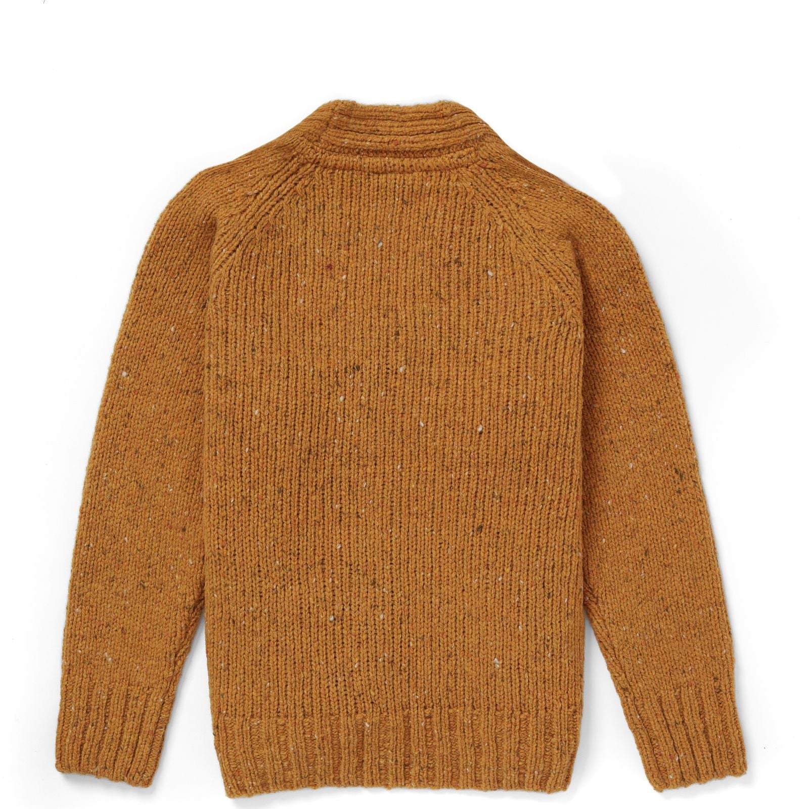 Wolljacke Donegal Tweed, Ocker