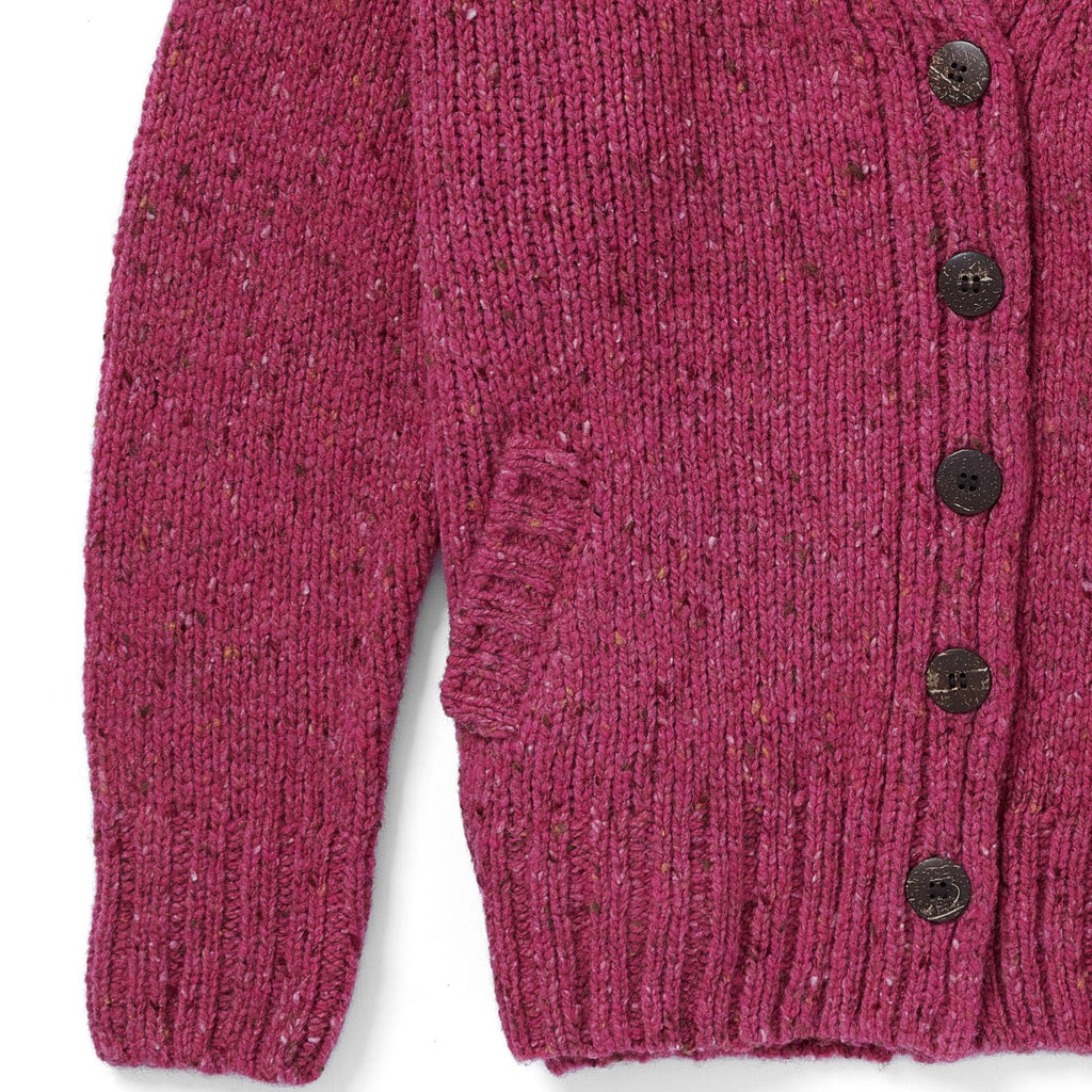 Wolljacke Donegal Tweed, Pink