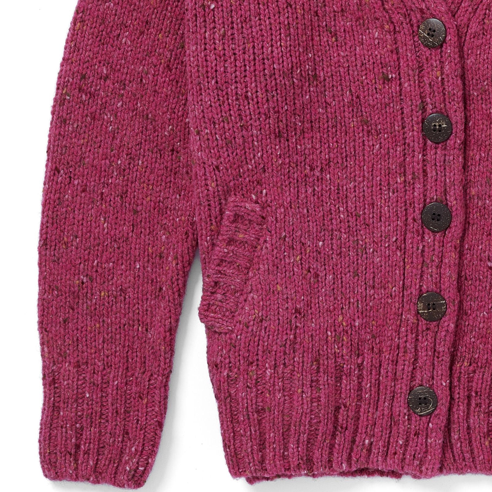 Wolljacke Donegal Tweed, Pink