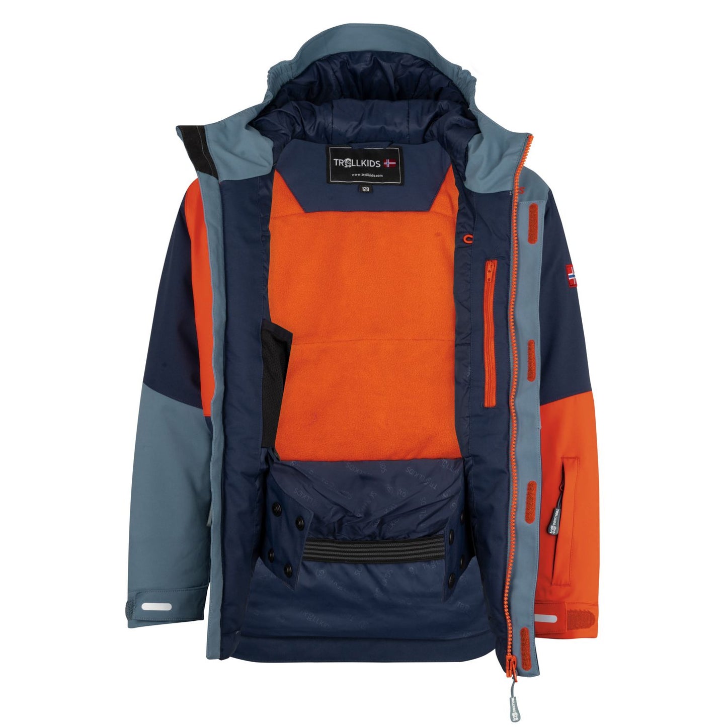 Trollkids Winterjacke Hallingdal, steel blue
