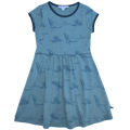 Enfant Terrible Kleid mit Wal-Alloverdruck, steel blue-dark petrol