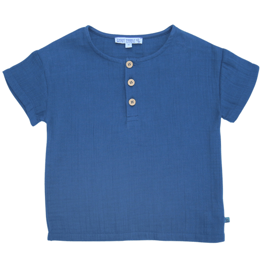 Enfant Terrible Musselin-Shirt, blue