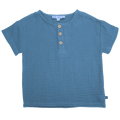 Enfant Terrible Musselin-Shirt, steel blue