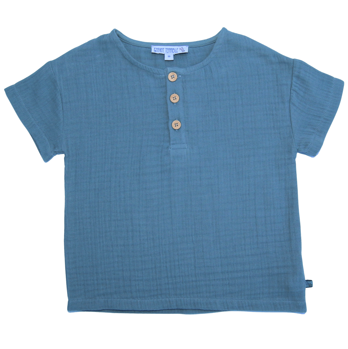 Enfant Terrible Musselin-Shirt, steel blue