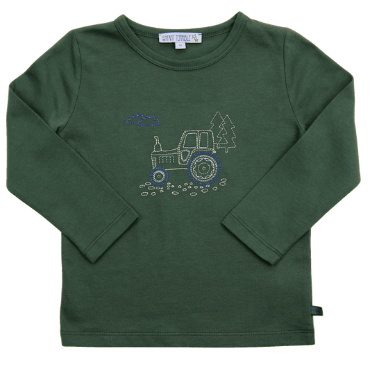 Enfant Terrible Langarmshirt Traktorstickerei