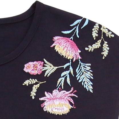 Enfant Terrible Top Stickerei, Black